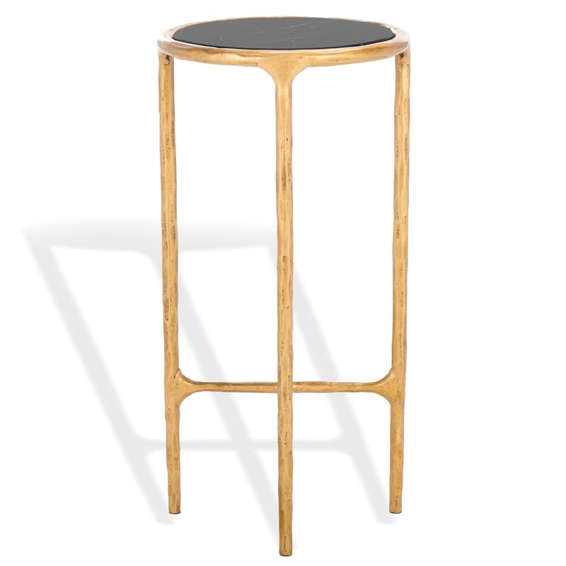 SAFAVIEH Couture Wubke Forged Metal Tall Round End Table, Fully Assembled - 12"W x 12"D x 24"H