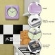 preview thumbnail 147 of 146, Infinity Instruments Retro 9.25-inch Square Wall Clock - 9.25 x 1.875 x 9.5
