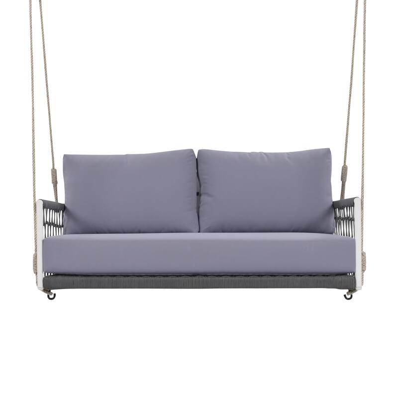 Woven Rope Outdoor Swing Sofa for 2
