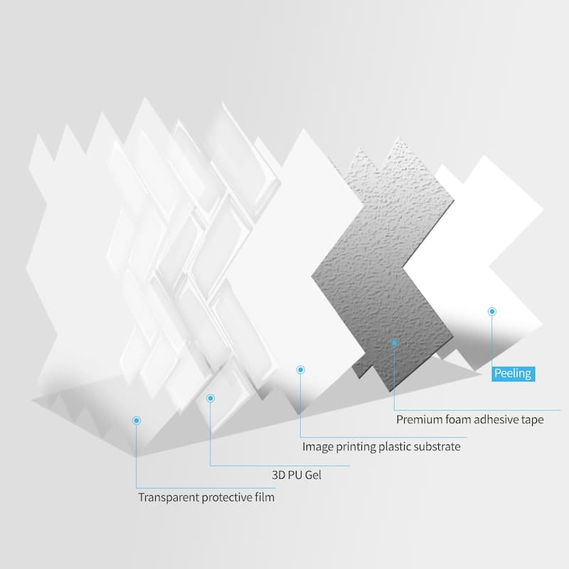 Art3d thicker herringbone peel and stick backsplash tiles