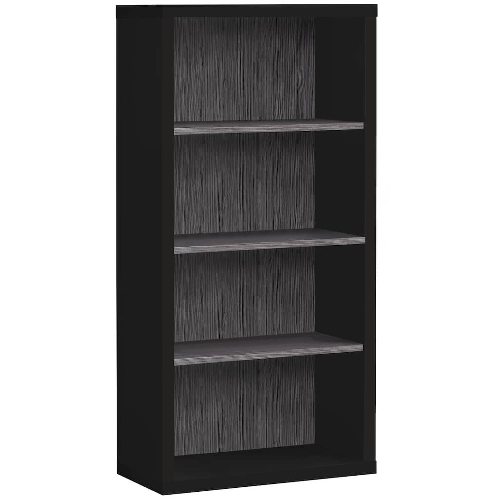 Low 3-Tier Open Shelf Bookcase in Natural Finish, Compact Wooden Storage Unit for Modern Homes - 23.75
