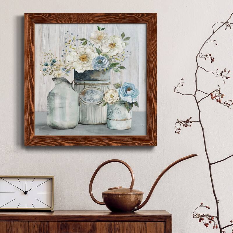 French Garden Flowers II-Premium Framed Canvas - Ready to Hang