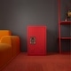 preview thumbnail 7 of 25, Metal Locker Storage Cabinet with 1 Doors, Small Metal Locker,Lockable Storage Cabinet Red