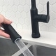 preview thumbnail 24 of 23, STYLISH Solid Stainless Steel Sink Kitchen Faucet, 1 Lever Handle Pull Down Spout Mixer Tap, Stainless Steel Finish