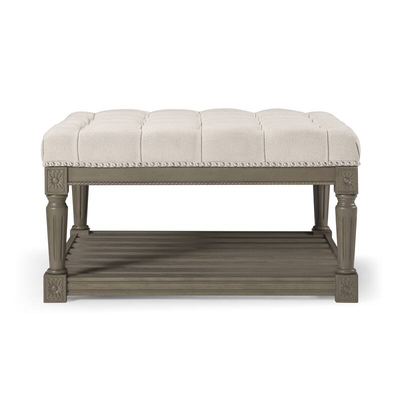 Maven Lane Mesa Square Upholstered Coffee Table