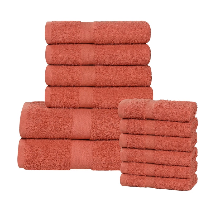 Superior Franklin Cotton Lightweight 12-Piece Assorted Towel Set