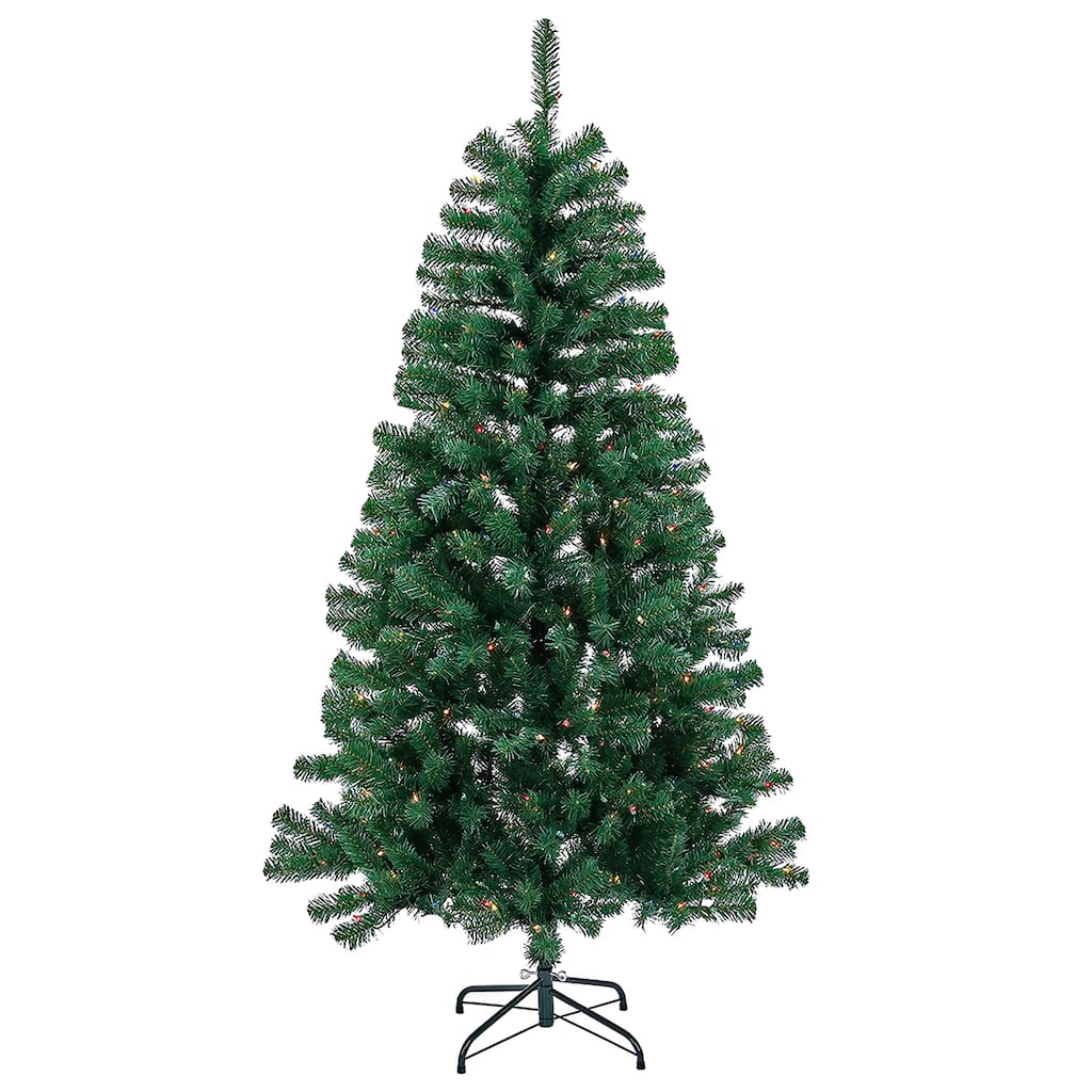 National Tree Company 6 ft. Pre-lit Acacia Christmas Tree, 300 Multi Color Lights - 6 Foot