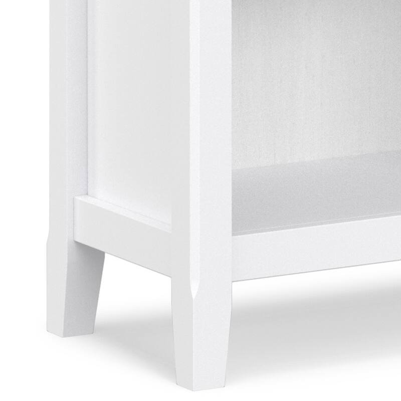 WYNDENHALL Halifax 24 inch Wide Solid Wood Transitional 5 Shelf Bookcase - 14"D x 24"W x 70"H