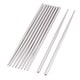 preview thumbnail 1 of 1, Stainless Steel Food Chopsticks Silver 5 Pairs - 9" x 0.2"(L*Max.D)