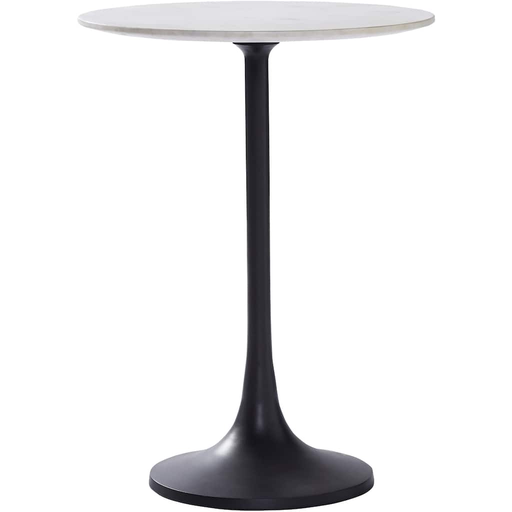 Renwil Mortain Indoor Aluminum Table, Black