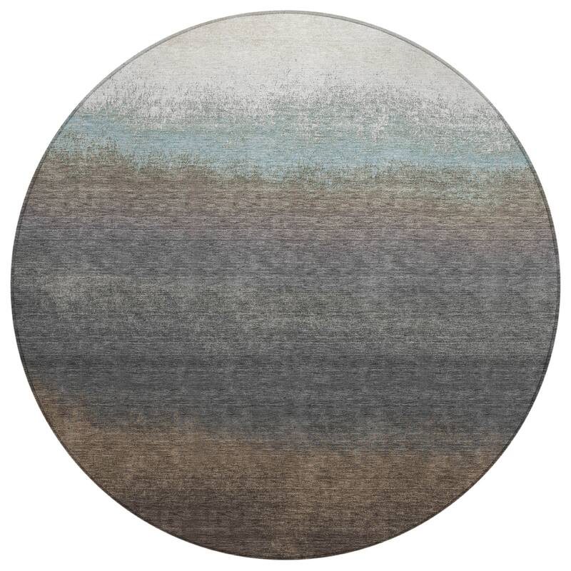 HomeRoots Ombre Transitional Rectangle Outdoor Rug