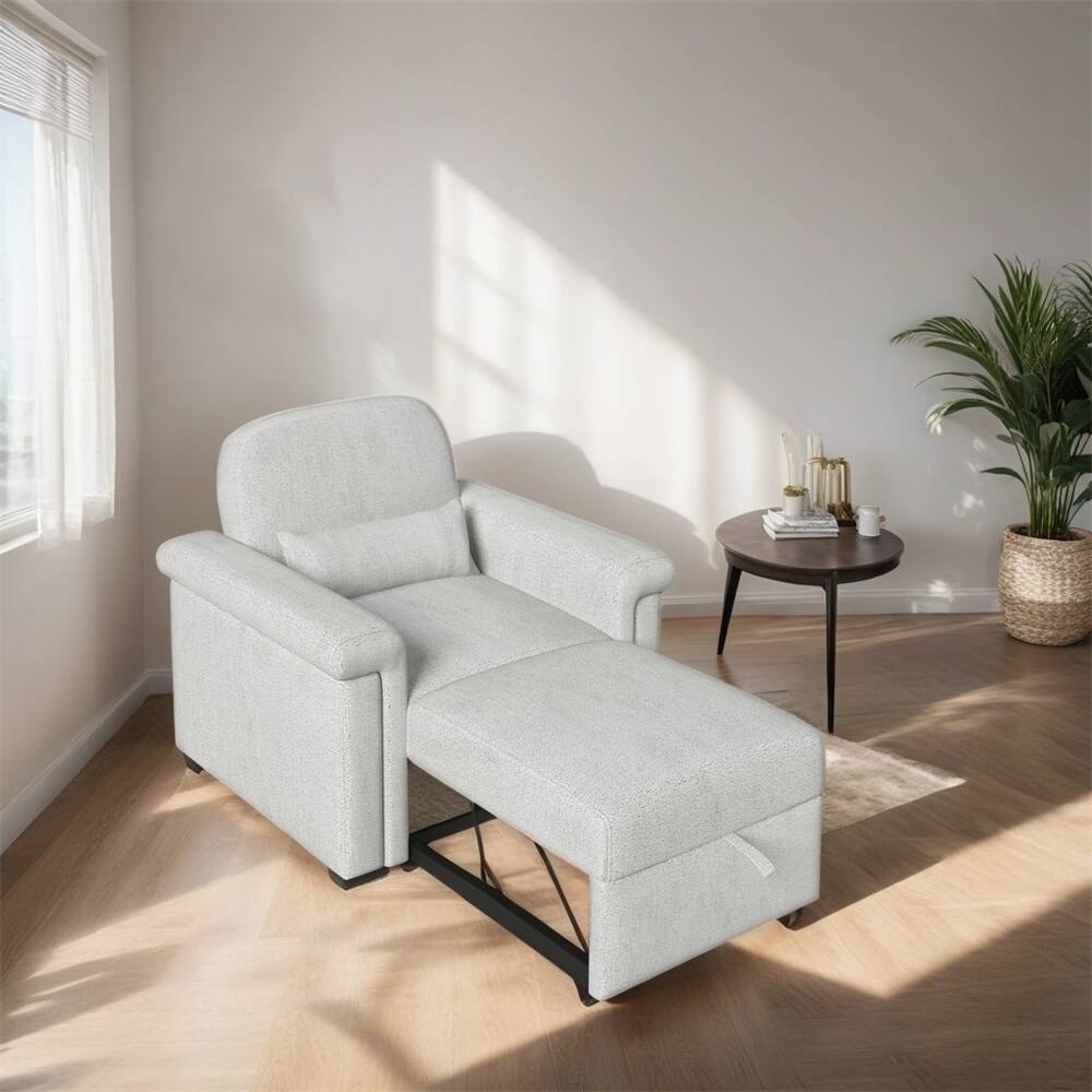 Convertible Sleeper Chair Sofa Bed Pull Out Couch Adjustable Chair