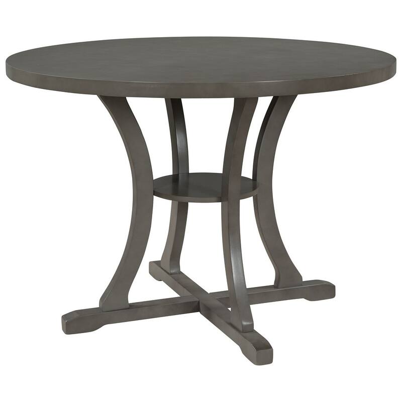 5 PCS Round Dining Table Set for 4 with Fabric Chairs
