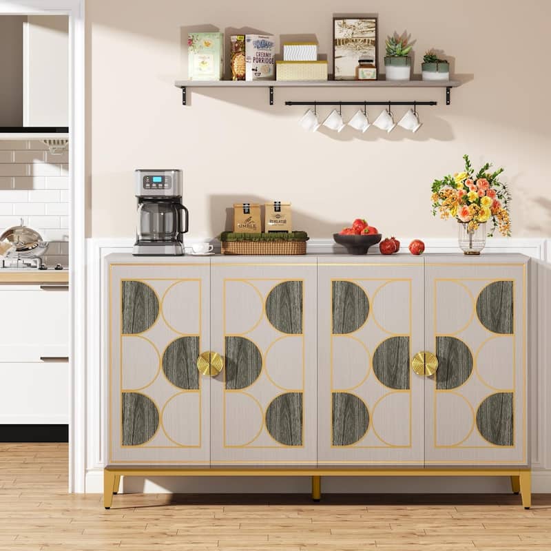 Freestanding Floor Cabinet, Classic 55 inches Sideboard