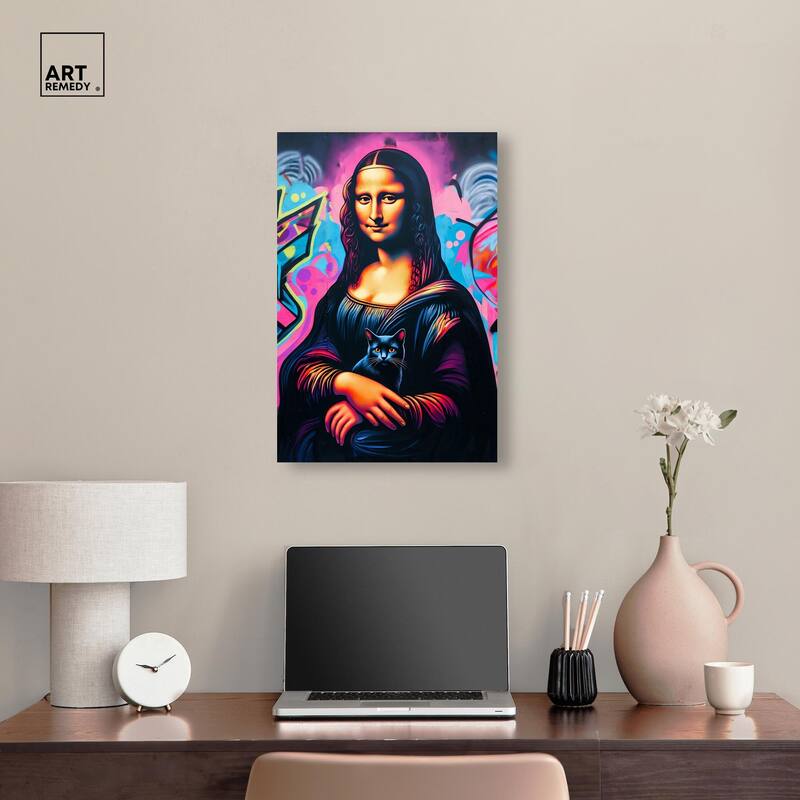Lisa's Little Secret II Canvas by Art Remedy, Gallery Wrapped
