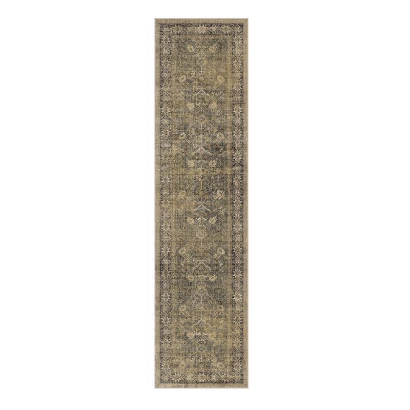 HomeRoots Medallion Traditional Rectangle Area Rug
