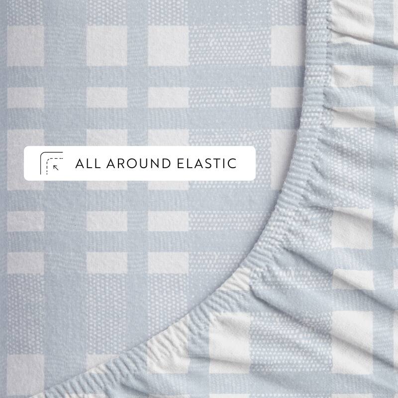 Becky Cameron Woven 4 Piece 100% Cotton Brushed Flannel Deep Pocket Bed Sheet Set