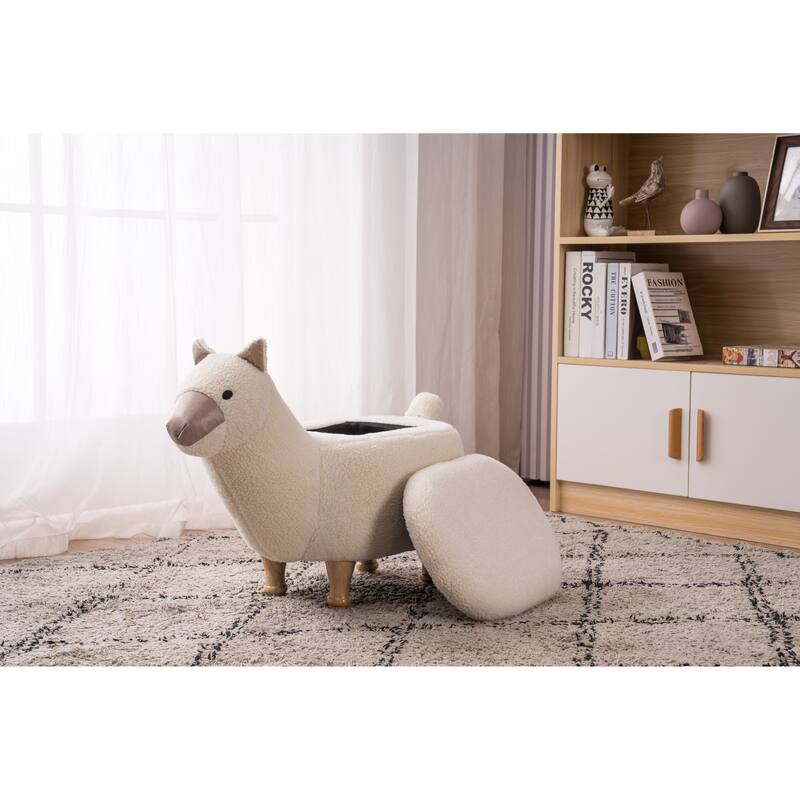 Animal Llama Kids Indoor Storage Ottoman