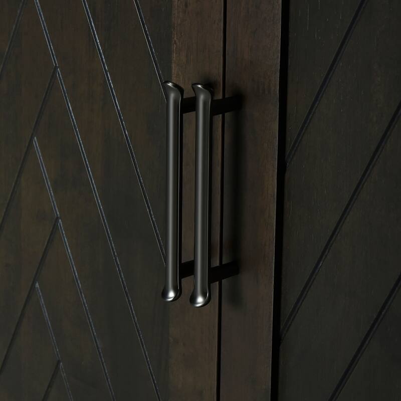 Sideboard with Open Storage and Adjustable Shelves