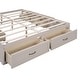 preview thumbnail 49 of 52, Platform Bed with 6 Storage Drawers, Wooden Bedframe, Full/Queen Size