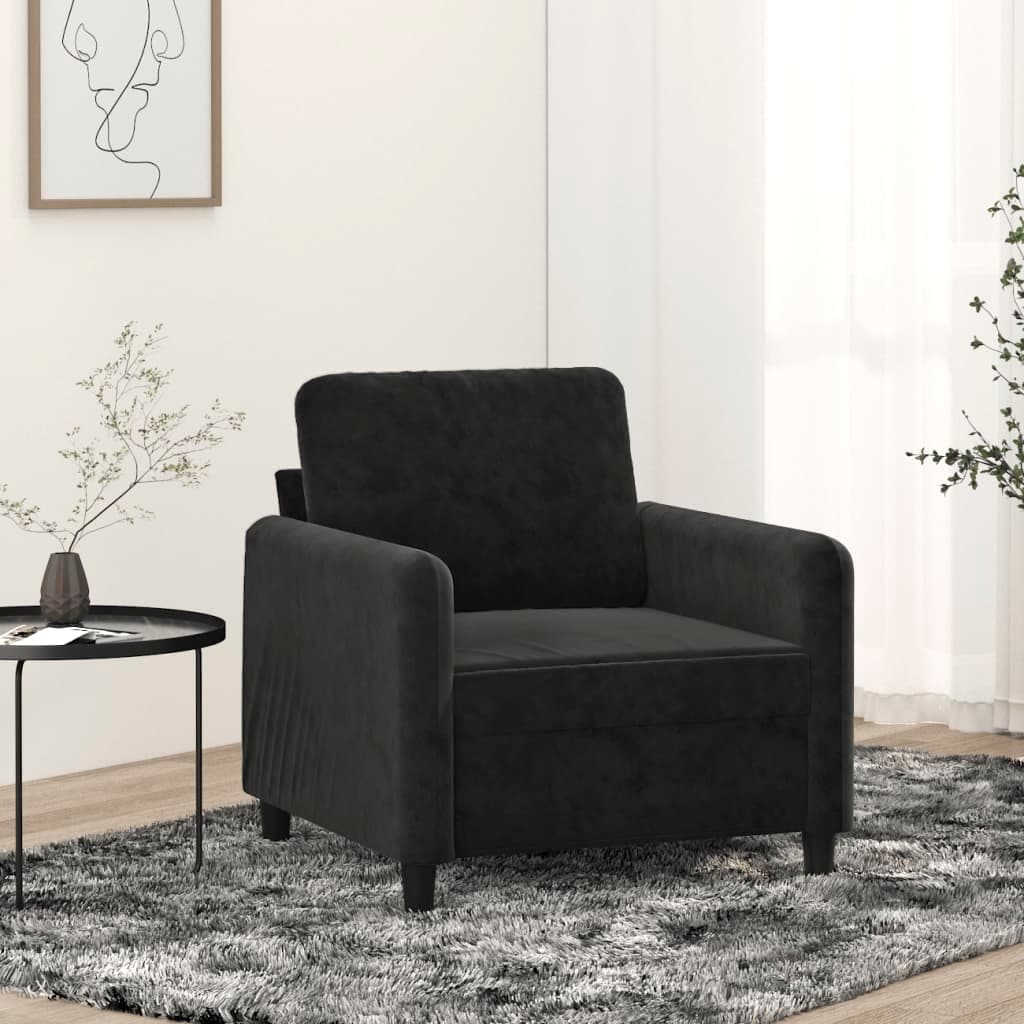 vidaXL Sofa Chair Upholstered Single Sofa Armchair for Living Room Velvet