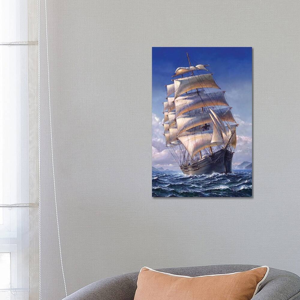 iCanvas "Sailing The WR Grace" by John Stephens Canvas Print