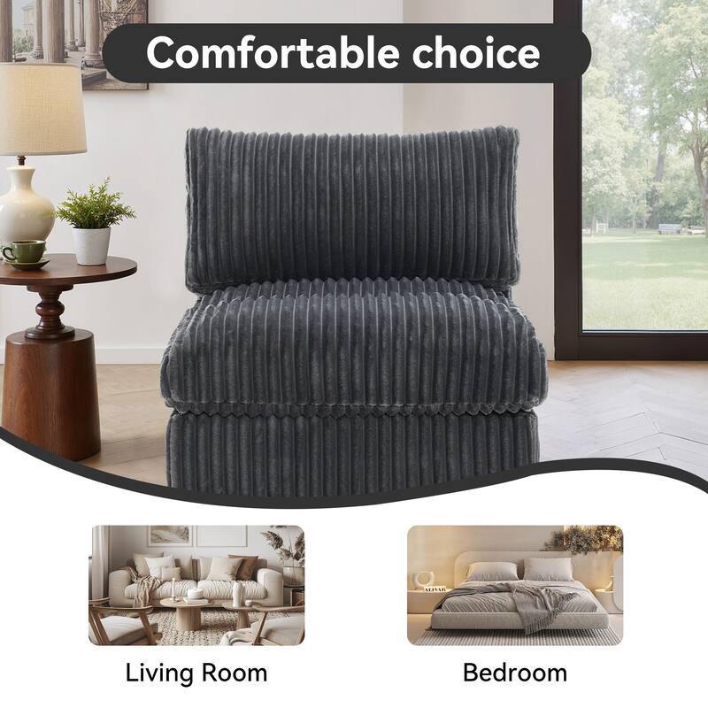 Plush Faux Fur Accent Sofa Chair