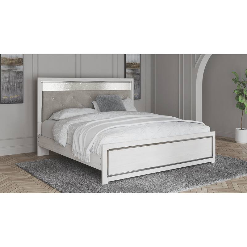 Signature Design by Ashley Altyra White Panel Bed - King
