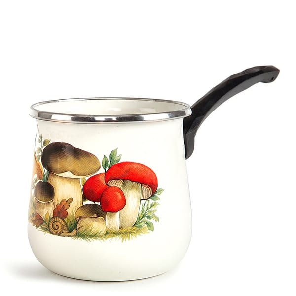 STP Goods Mushrooms Enamel Coffee Pot Cezve On Sale Bed Bath
