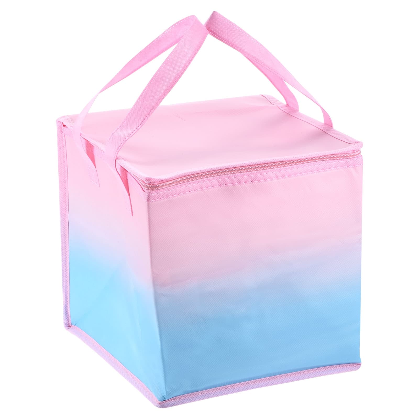 Insulated Grocery Bag Food Delivery Tote Food Container Pink Blue