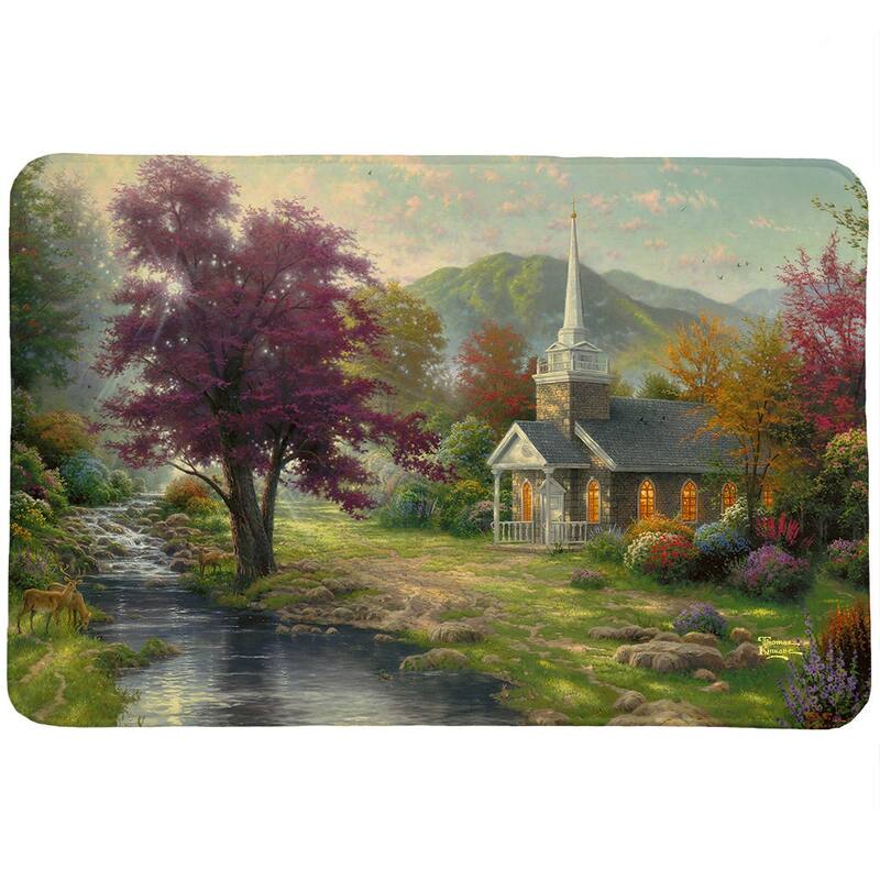 Thomas Kinkade Streams of Living Water Memory Foam Rug by Laural Home