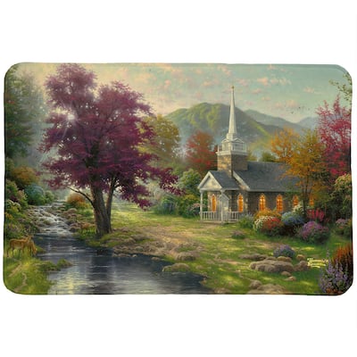 Thomas Kinkade Streams of Living Water Memory Foam Rug by Laural Home