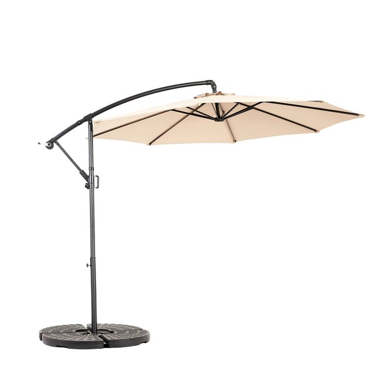 Topcraft 10ft Offset Hanging Market Patio Umbrella