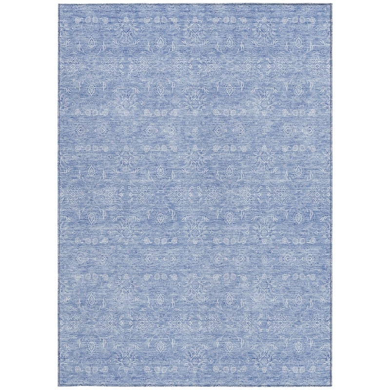 HomeRoots Floral Transitional Rectangle Outdoor Rug