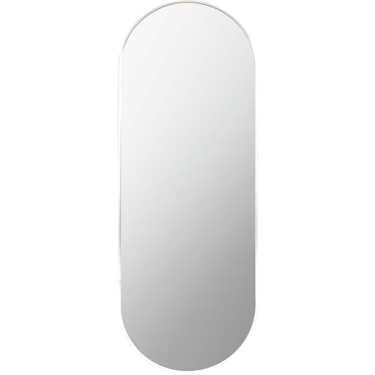 Livabliss Aranya Modern Aluminum Oval Pill-Shaped Accent Mirror