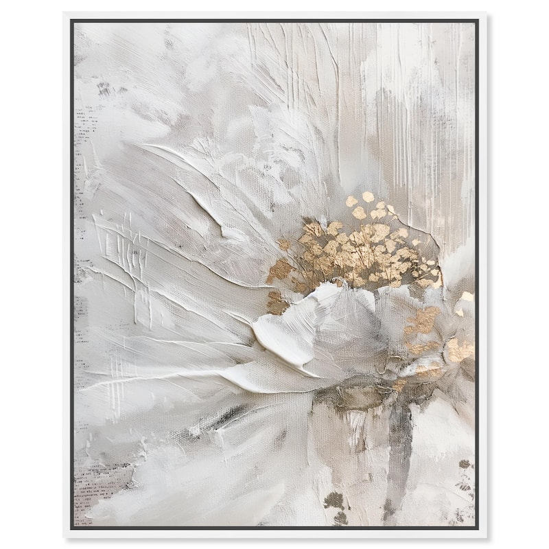 Lunar Heart (II) Canvas by Art Remedy - 36" x 45" - White