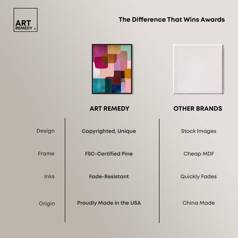 Color Block Cadence III Canvas by Art Remedy
