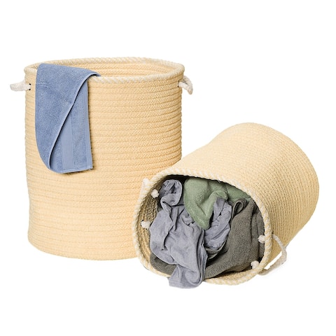 Soft Chenille Woven Hamper Baskets for Laundry, Toys and all other "Stuff"