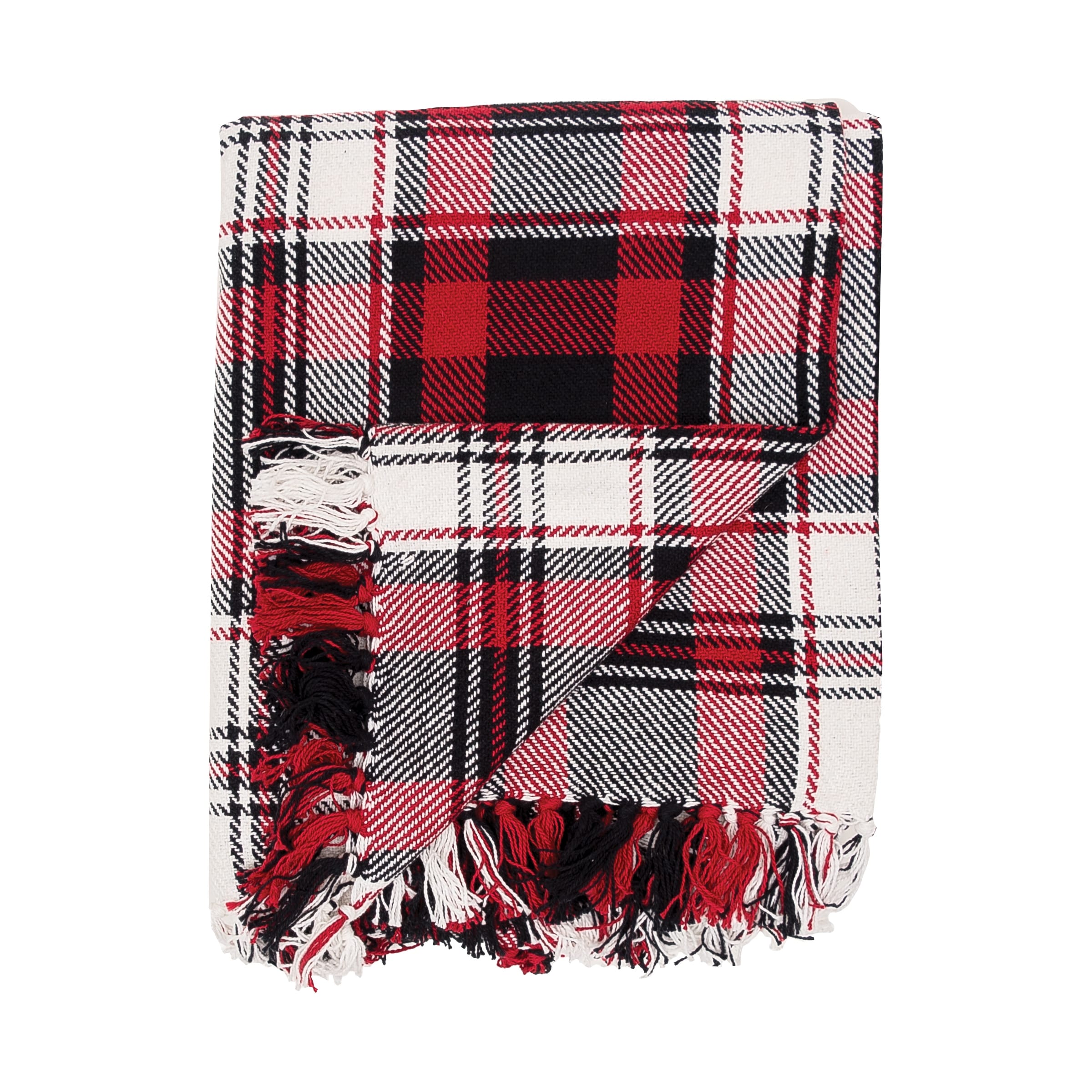 Red sale throw over