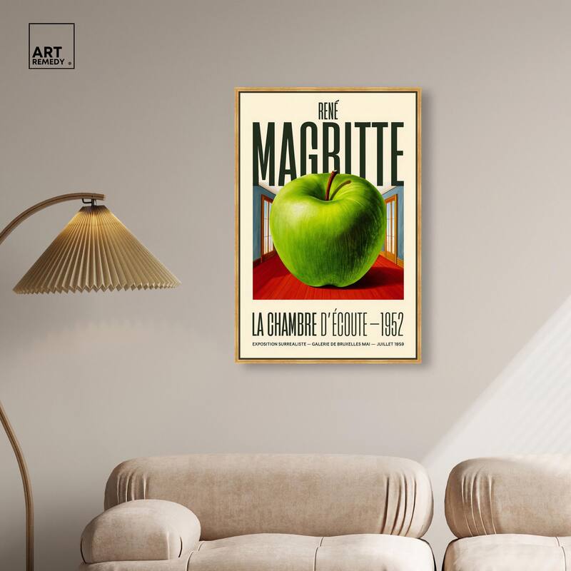 Magritte's Apple Room Canvas by Art Remedy
