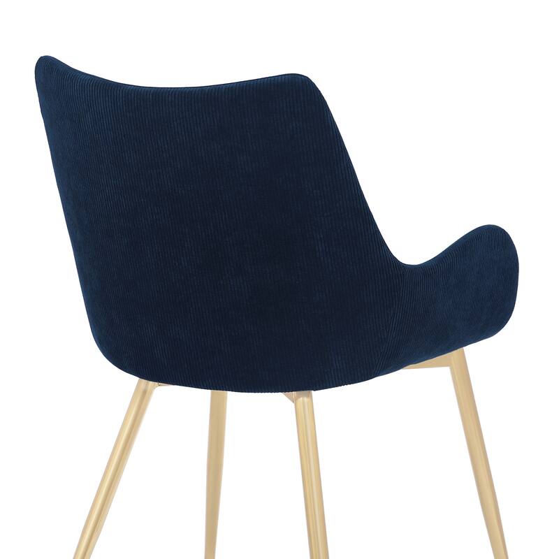 Avery Upholstered Dining Chair with Gold Legs