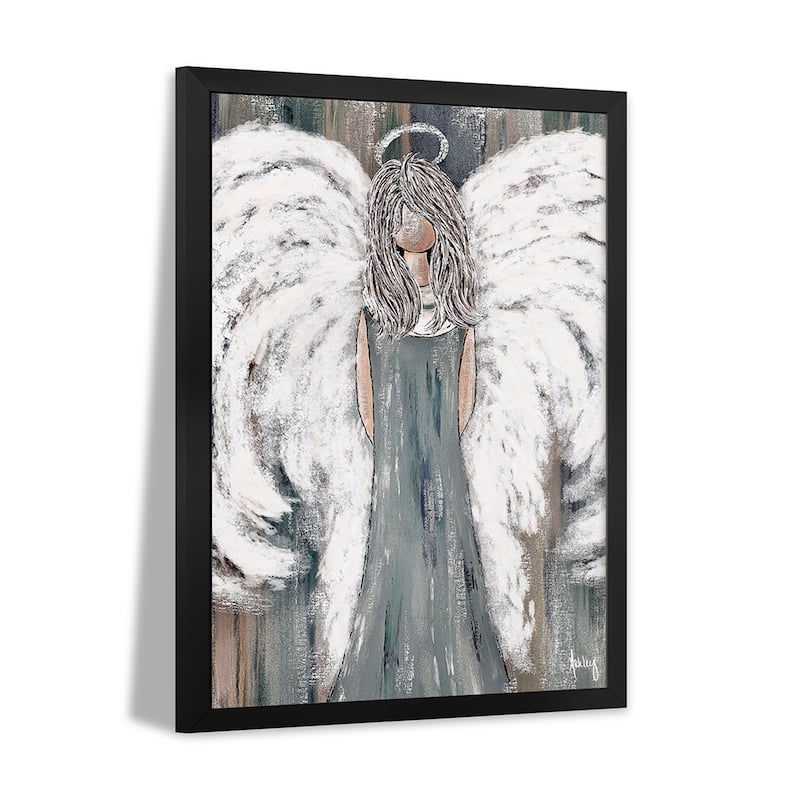 Farmhouse Guardian Angel II Premium Framed Poster by Ashley Bradley