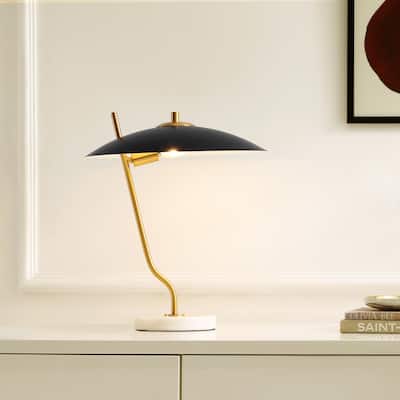 SAFAVIEH Home Lighting Collection Studio 16" Modern & Contemporary Table Lamp - 14" W x 14" D x 17" H