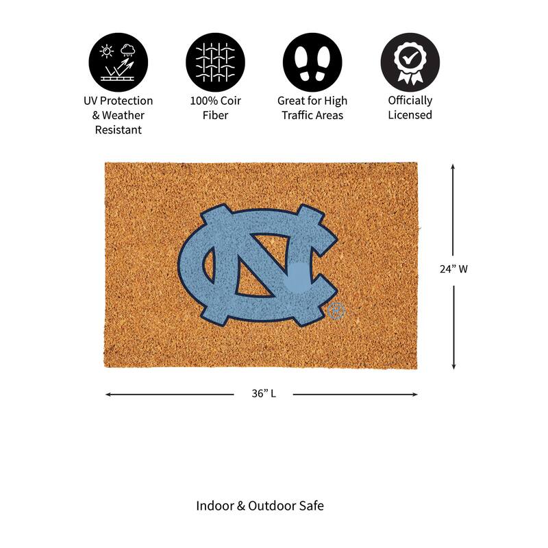 University of North Carolina Full Color Indoor/Outdoor Coir Mat
