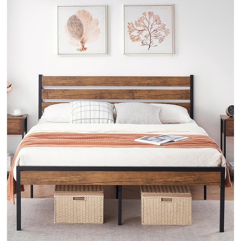 Metal Platform Support with Under Bed Storage