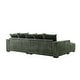 preview thumbnail 56 of 59, Transitional Luxe Upholstered Living Room Sectional 106.7 inch
