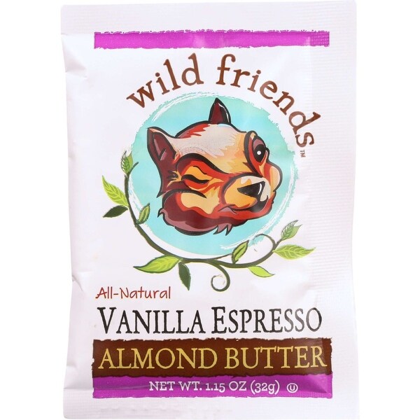 Wild Friends Almond Butter - Vanilla Espresso - Single Serve Packets - 1.15 oz - case of 10