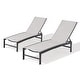 preview thumbnail 46 of 73, Pellebant Outdoor Patio Adjustable Chaise Lounge Chairs