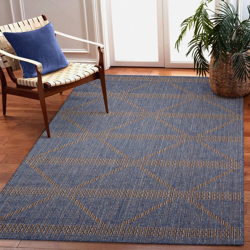 Liora Manne Avena Diamond Stripe Indoor/Outdoor Rug