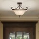 preview thumbnail 7 of 7, Wry Lighting Homestead 3-light Semi-Flush Mount in Rubbed Bronze